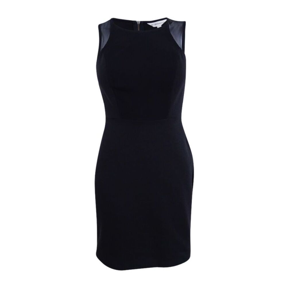 BCBGeneration Women's  Lace-Trim Sheath Dress - Black